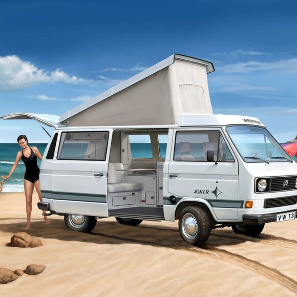 Revell 1:25 Volkswagen T3 "Camper" Model Set (Plastic) New in Box - Picture 8 of 16